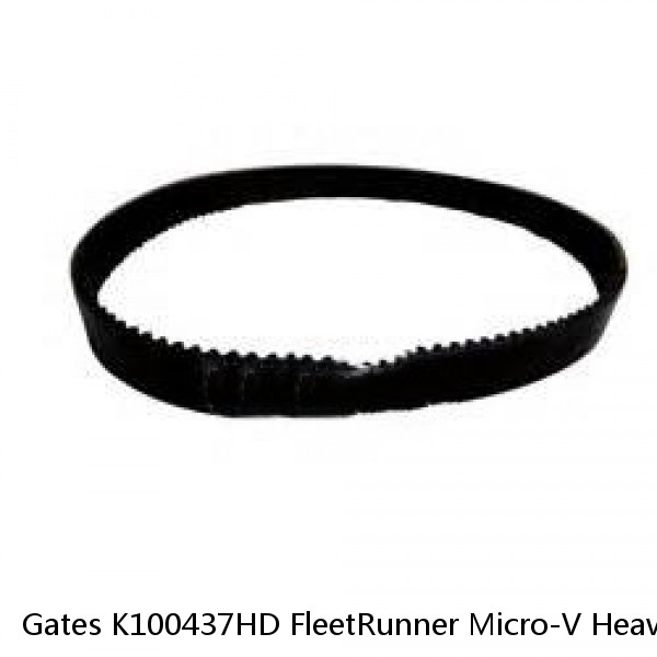 Gates K100437HD FleetRunner Micro-V Heavy Duty V-Ribbed Belt #1 image