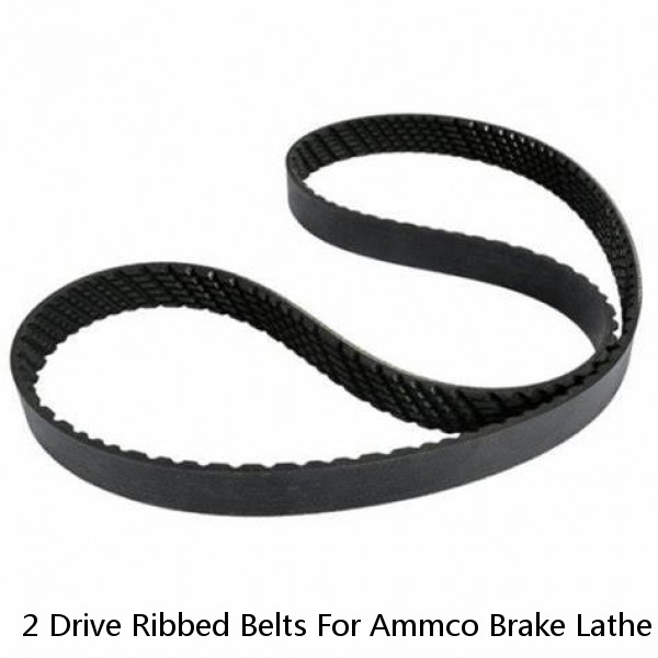 2 Drive Ribbed Belts For Ammco Brake Lathe 4000 4100 40141 USA Free Shipping #1 image
